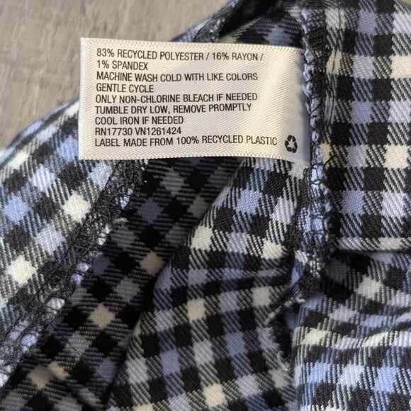 Wild Fable, Plaid Mini Skirt, Black Lilac, Sz 4 - Picture 3 of 7